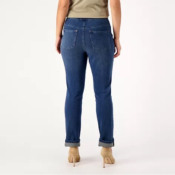 Belle by Kim Gravel Petite Flexibelle Rollabelle Petite Jeans  Size: 2P   w/flaw - Picture 15 of 16
